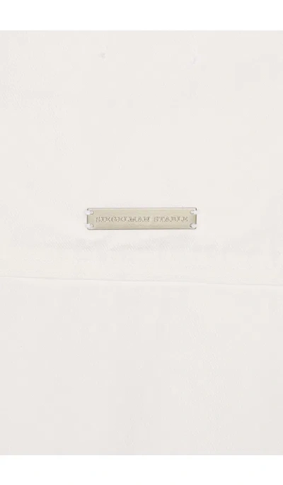 Siegelman Stable Short Sleeve Button Down In 白色