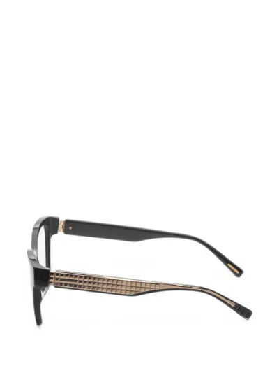 GRID-PATTERN RECTANGLE-FRAME GLASSES