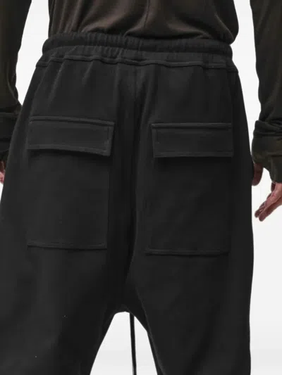 Thom Krom Drawstring Drop-crotch Trousers In Black