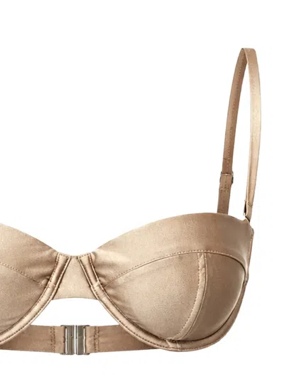 Simkhai Metallic-finish Underwired Bikini In Multi