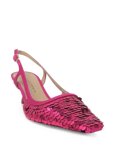 Madison Maison Sequence Snip Toe Slingback Heel In Multi