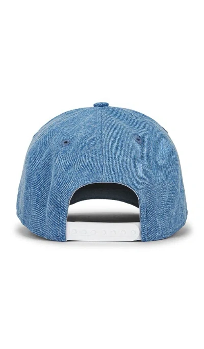 Siegelman Stable Denim Five Panel Hat In 靛蓝色