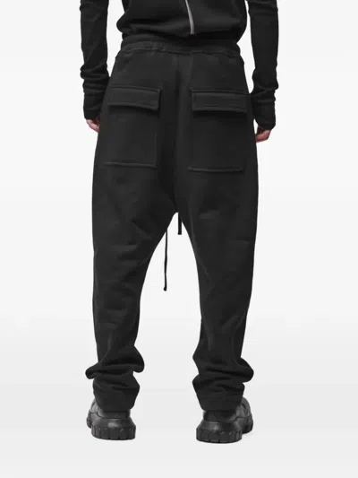 Thom Krom Drawstring Dropped-crotch Trousers In Black