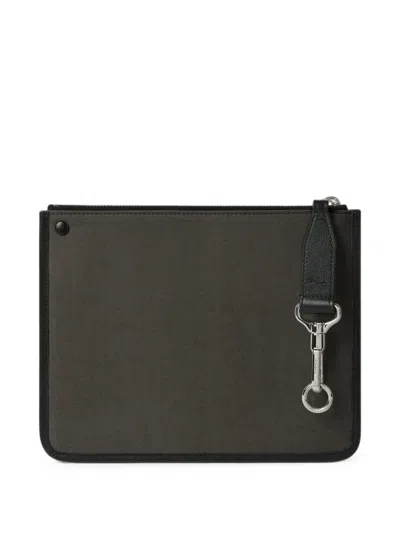Givenchy Cargo Logo-embossed Pouch In Gray