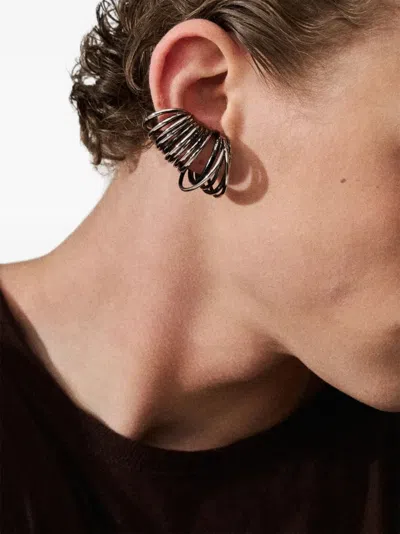 Panconesi Multi-hoop Ear Cuff In Metallic