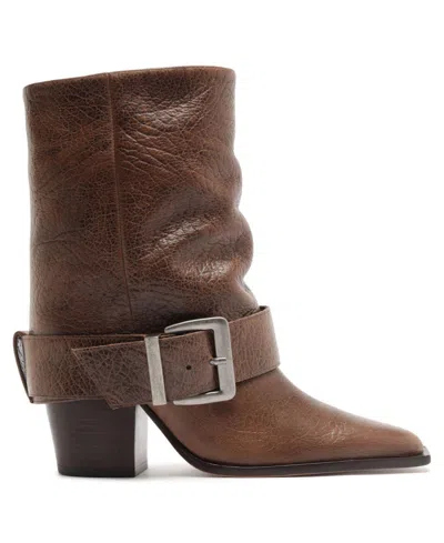 Schutz Parker Leather Boot In Multi