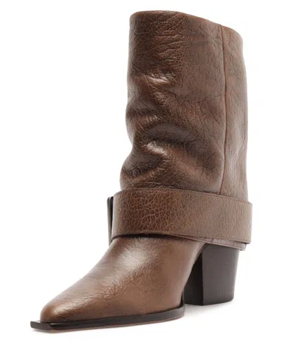 Schutz Parker Leather Boot In Multi