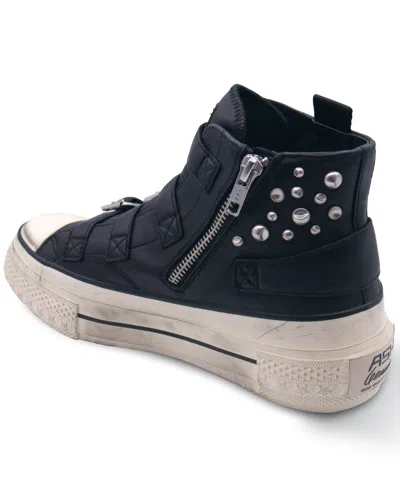 Ash Rainbow Studs High Top Platform Sneaker In Black