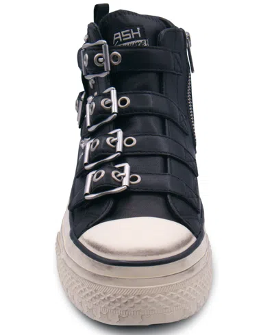 Ash Rainbow Studs High Top Platform Sneaker In Black