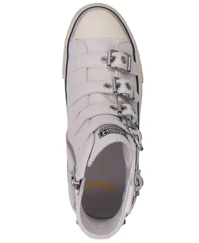 Ash Rainbow Studs High Top Platform Sneaker In Off White
