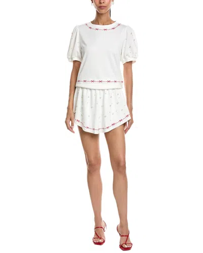 Abbey 2pc Top & Skort Set In White