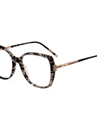 Chopard Geometric-frame Glasses In Brown