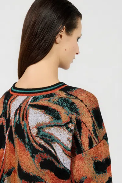 Roberto Cavalli Pullover Mit Butterfly-print In Multi