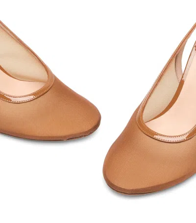 Stuart Weitzman Bareitall Slingback 85 In Brown