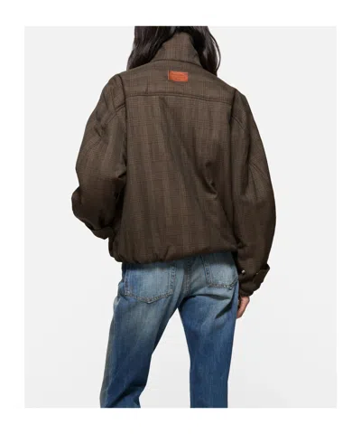 Acne Studios Wool Jacket In Brown/black