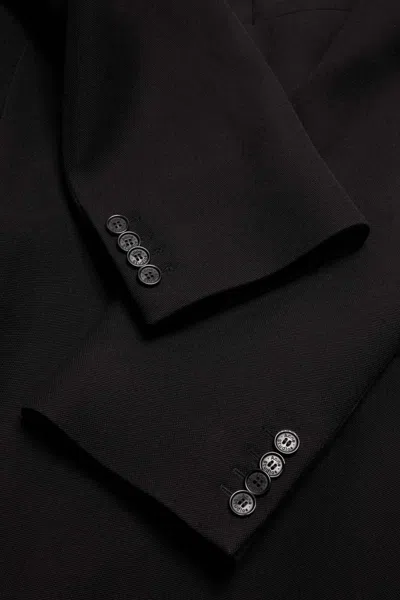 Acne Studios Wool Double-breasted Coat In Black