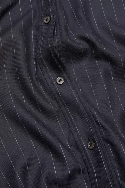 Acne Studios Button-up Wool Overshirt In Black