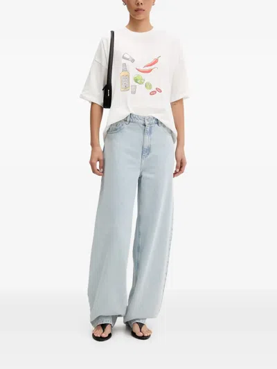 Never Fully Dressed Graphic-print T-shirt In White