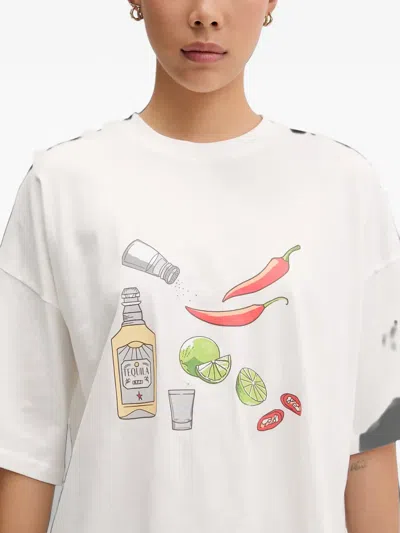 Never Fully Dressed Graphic-print T-shirt In White