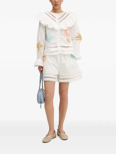 Never Fully Dressed Dreamer Willa Blouse In White