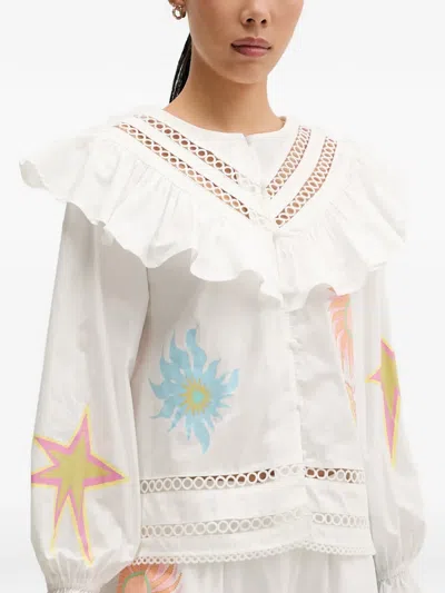 Never Fully Dressed Dreamer Willa Blouse In White