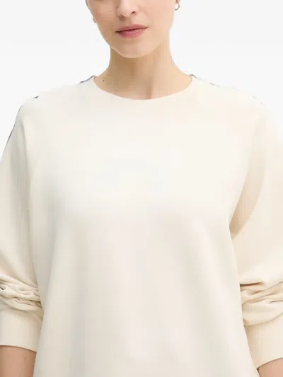 Mos Mosh Mmabello Basic Raglan-sleeve Sweatshirt In White