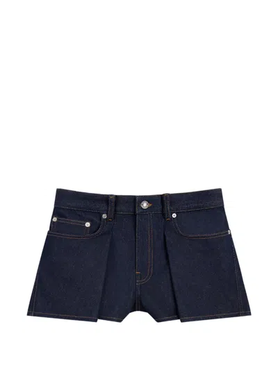 Givenchy Front-panel Denim Shorts In Blue
