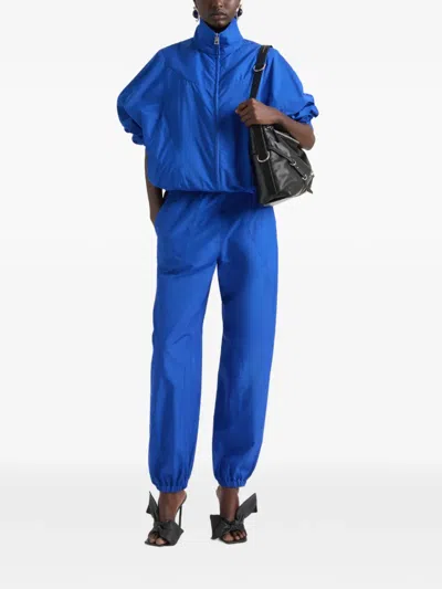 Givenchy Blouson In Technical Cotton In Blue