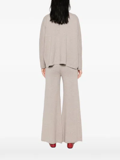 Panicale Roll-neck Knitted Sweater In Neutrals