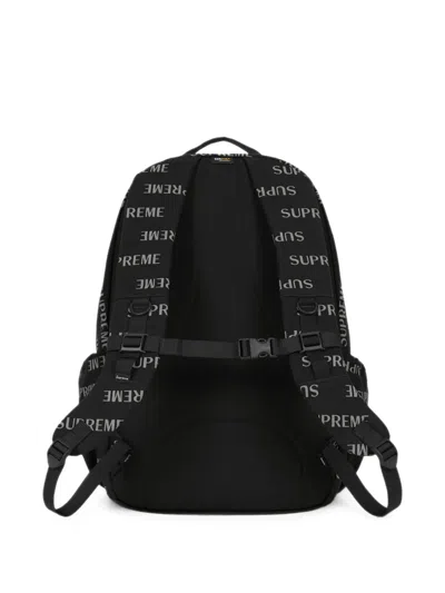 Supreme Logo-print Backpack Bag In Black