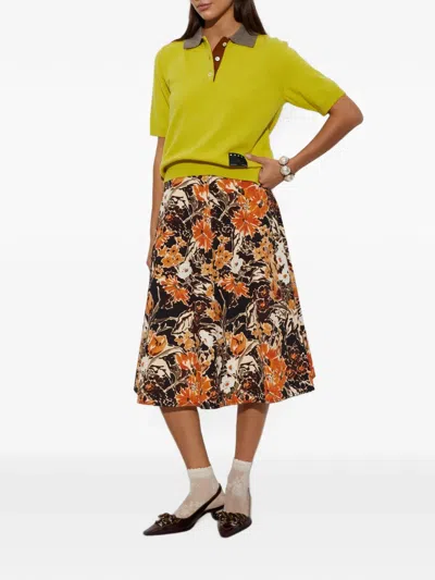 Marni Patterned Skirt In 오렌지