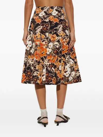 Marni Patterned Skirt In 오렌지
