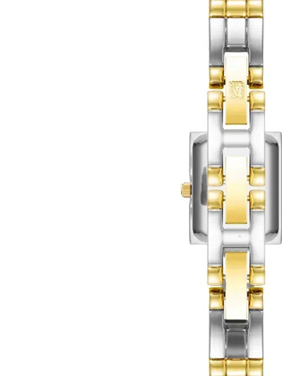 Anne Klein Rectangular-case 16mm Watch In Gold