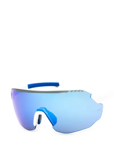 Under Armour Halftime Shield-frame Sunglasses In Blue