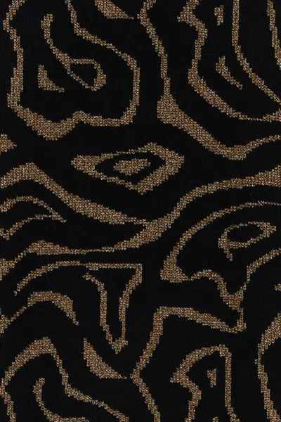 Pucci Embroidered Polyester Blend Oversize Sweater In Black