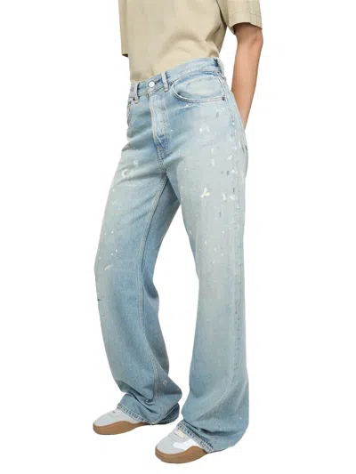 Acne Studios Distressed Regular-fit Jeans In Blue