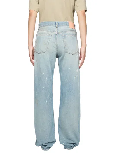 Acne Studios Distressed Regular-fit Jeans In Blue
