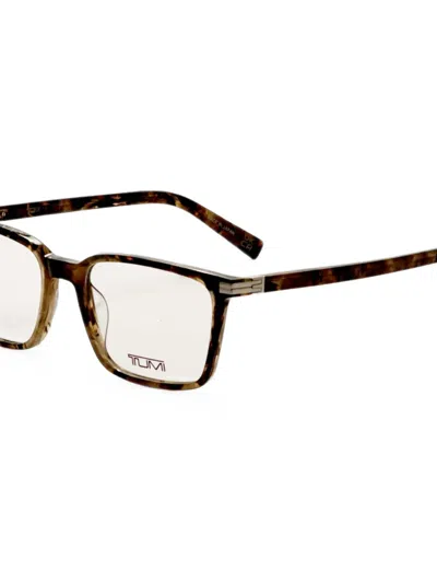 Tumi Tortoiseshell-effect Rectangle-frame Glasses In Multi