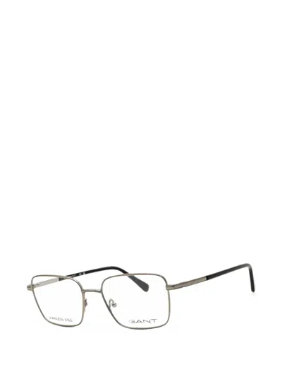 Gant Rectangle-frame Glasses In Metallic