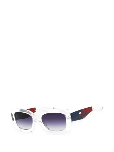 Fila Rectangle-frame Sunglasses In White