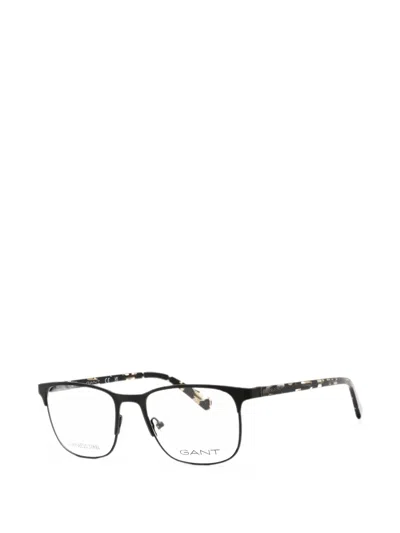 Gant Rectangle-frame Glasses In Black