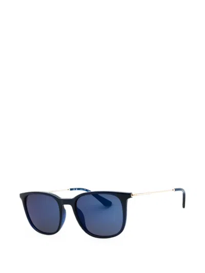 Police Rectangle-frame Sunglasses In Blue