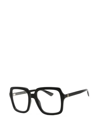 Gucci Rectangular-frame Glasses In Black