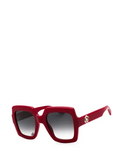 Roberto Cavalli Oversized Square-frame Sunglasses In Multi