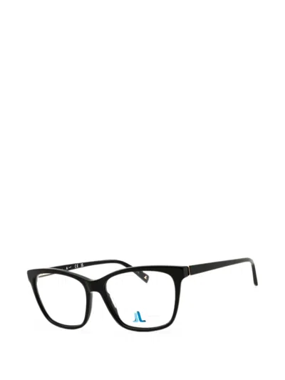 J. Landon Rectangle-frame Glasses In Black