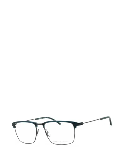 Porsche Design Rectangle-frame Glasses In Gold