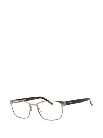 Tommy Hilfiger Rectangle-frame Glasses In Silver