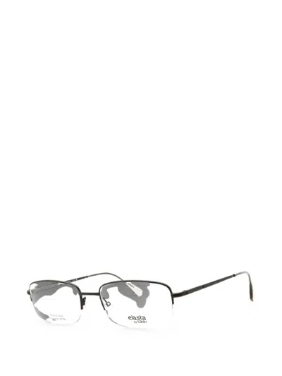 Elasta Rectangle-frame Glasses In Black