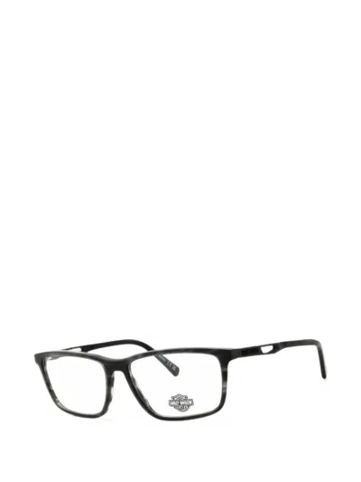 Harley-davidson Rectangle-frame Glasses In Grey