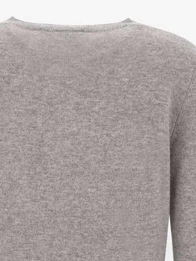 Kaos Button-up Wool Cardigan In Grey